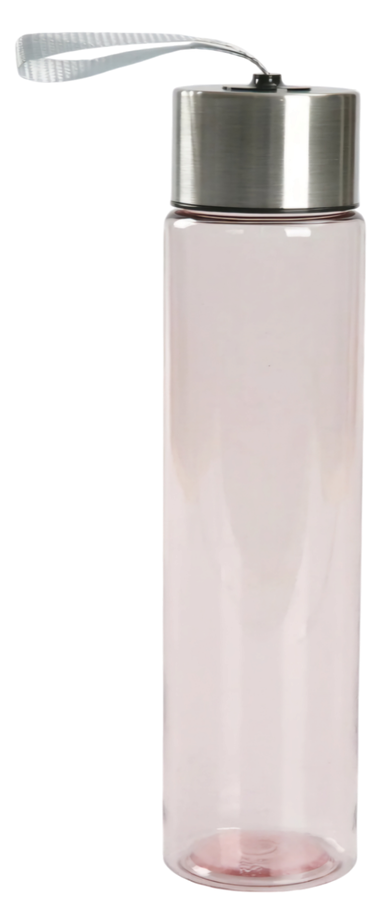 18 Ounce Customized Reusable Plastic Water Bottle, Stainless Steel top, with Wrist Strap, Cold cup, Personalized, Gift, Water Bottle.