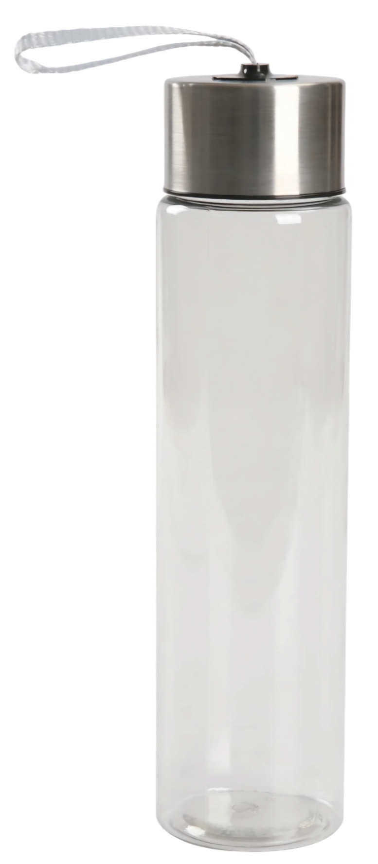 18 Ounce Customized Reusable Plastic Water Bottle, Stainless Steel top, with Wrist Strap, Cold cup, Personalized, Gift, Water Bottle.