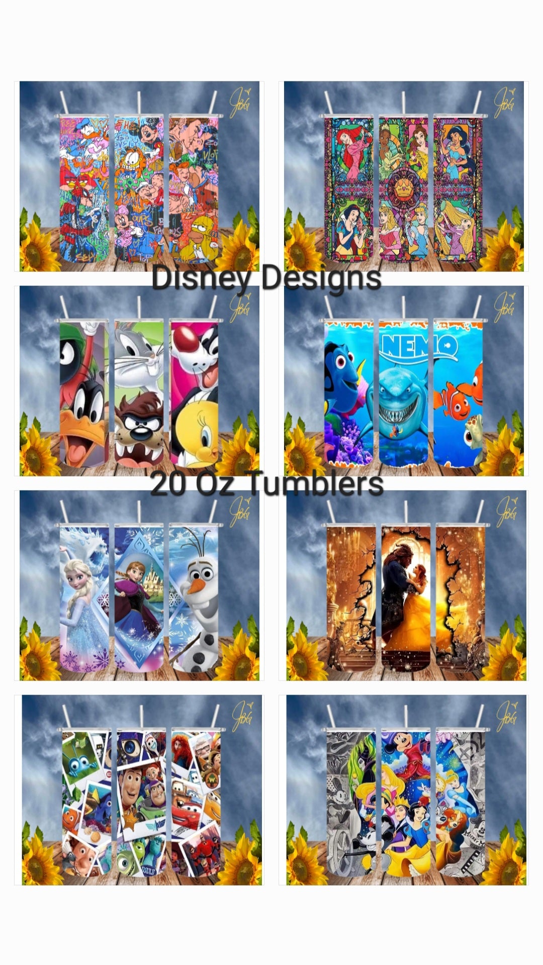 Disney Tumblers – Designs by Noelly