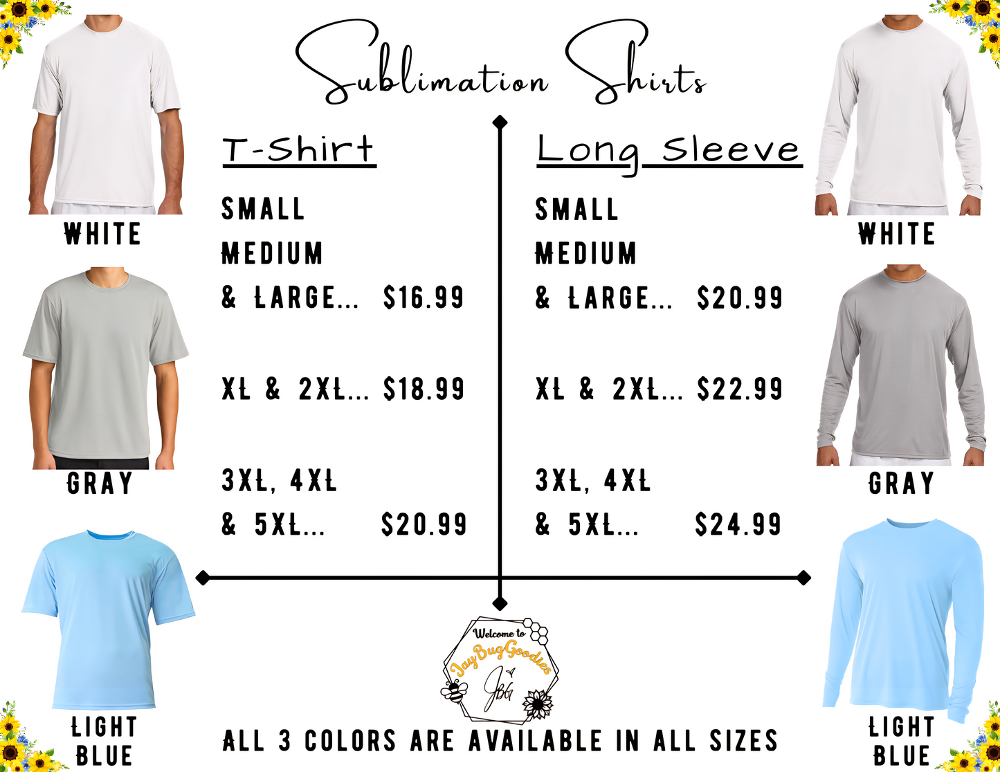 Business Logo Company Shirts, Adult, Youth, Sublimation Printed on Front and Back, Custom Design, Unisex, Tank Top, Long Sleeve, Hooded, for him, for her, for teens, for kids, Gift, Holidays, Company Logo