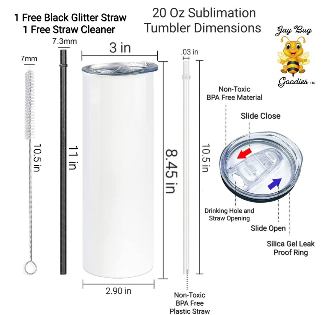 TAYLOR SWIFT 20 Oz Tumbler with 1 Lid, 2 Straws and 1 Straw Cleaner. FREE SHIPPING. Stainless Steel. Sublimation Tumbler Cup.