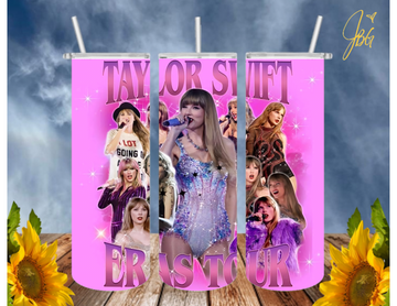TAYLOR SWIFT 20 Oz Tumbler with 1 Lid, 2 Straws and 1 Straw
