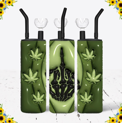 WATER BONG, 20 Oz Sublimation Printed, Stainless Steel, Easy to Clean, Any Design/Image, Customizable, Personalized, Friends, Christmas Gift, Holiday, Birthday, 420 Friendly.