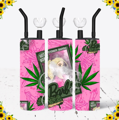 WATER BONG, 20 Oz Sublimation Printed, Stainless Steel, Easy to Clean, Any Design/Image, Customizable, Personalized, Friends, Christmas Gift, Holiday, Birthday, 420 Friendly.