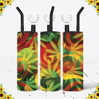 WATER BONG, 20 Oz Sublimation Printed, Stainless Steel, Easy to Clean, Any Design/Image, Customizable, Personalized, Friends, Christmas Gift, Holiday, Birthday, 420 Friendly.