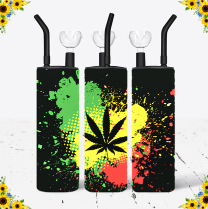 WATER BONG, 20 Oz Sublimation Printed, Stainless Steel, Easy to Clean, Any Design/Image, Customizable, Personalized, Friends, Christmas Gift, Holiday, Birthday, 420 Friendly.