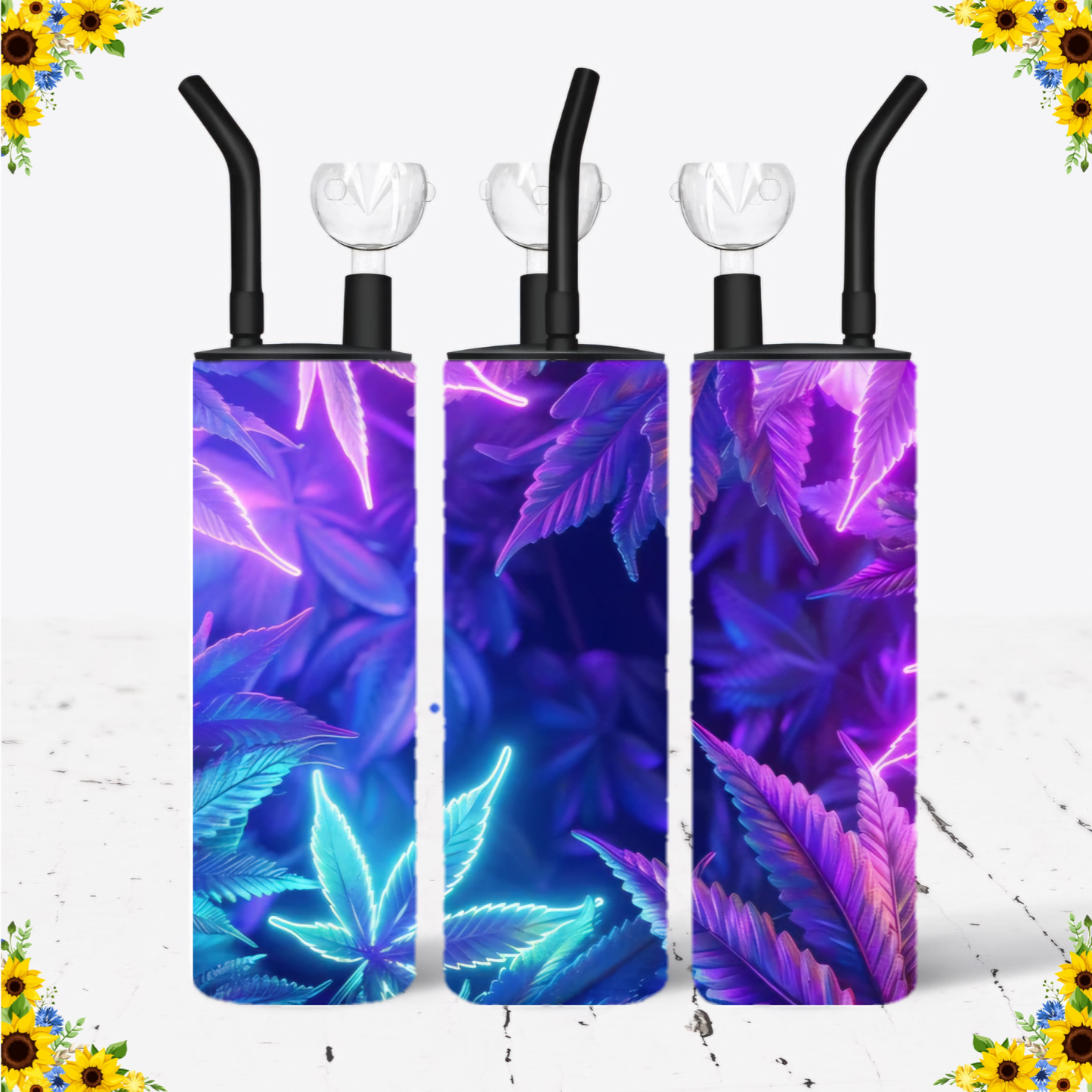 WATER BONG, 20 Oz Sublimation Printed, Stainless Steel, Easy to Clean, Any Design/Image, Customizable, Personalized, Friends, Christmas Gift, Holiday, Birthday, 420 Friendly.