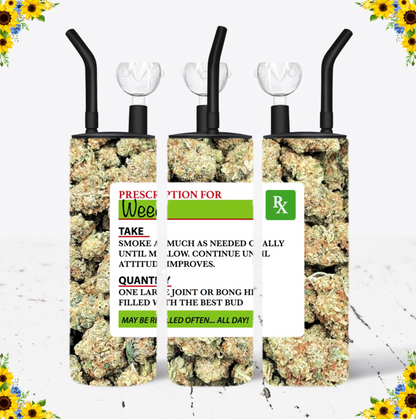 WATER BONG, 20 Oz Sublimation Printed, Stainless Steel, Easy to Clean, Any Design/Image, Customizable, Personalized, Friends, Christmas Gift, Holiday, Birthday, 420 Friendly.