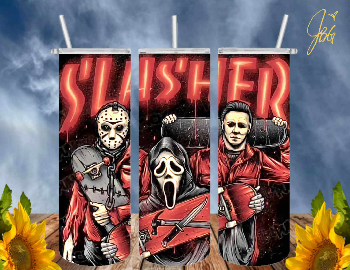 HORROR/THRILLER Serial Killers 20 Oz Tumbler with 2 Straws, 1 Lid and Straw Cleaner. FREE SHIPPING. Stainless Steel. Sublimation Tumbler Cup.