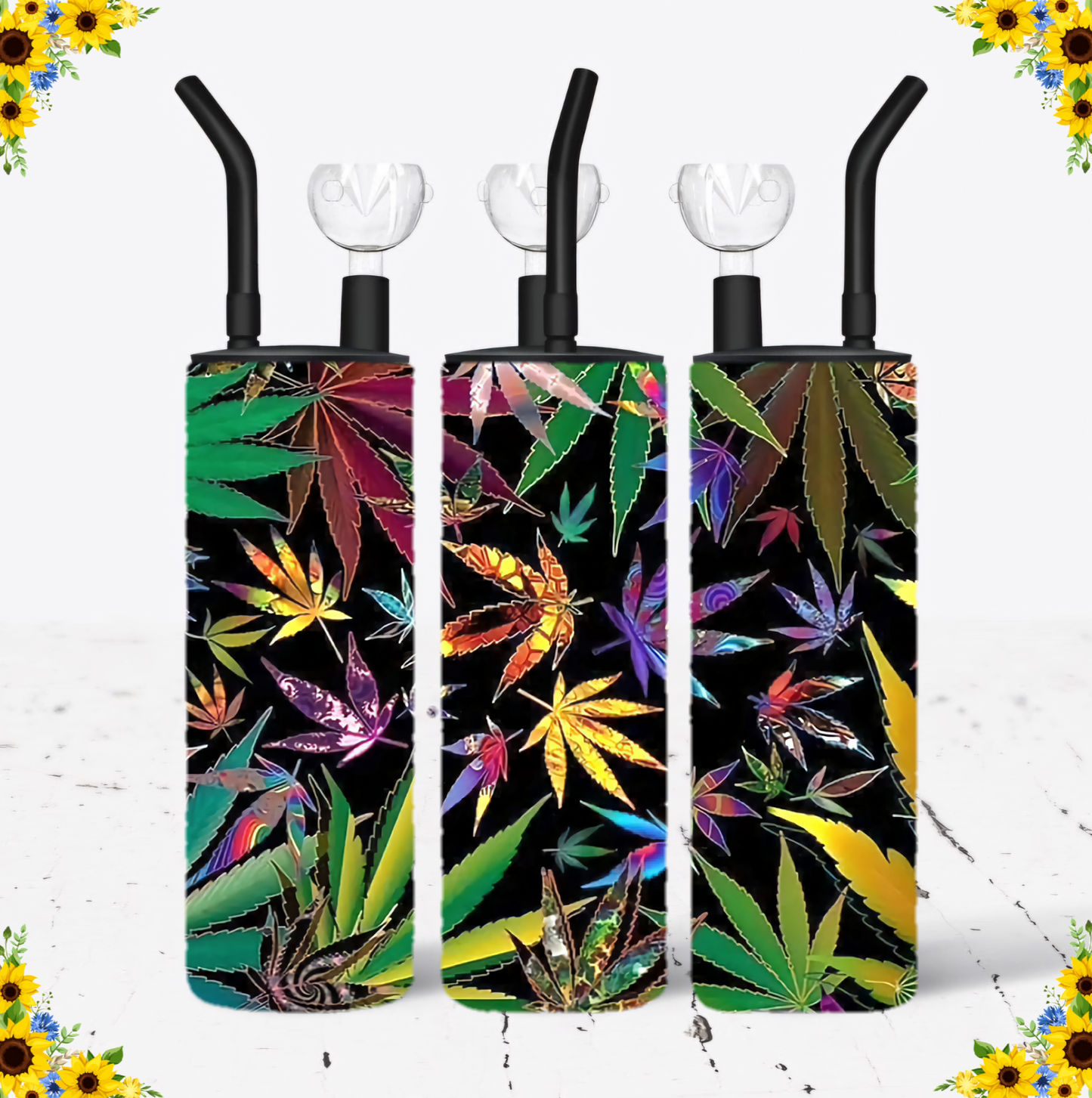 WATER BONG, 20 Oz Sublimation Printed, Stainless Steel, Easy to Clean, Any Design/Image, Customizable, Personalized, Friends, Christmas Gift, Holiday, Birthday, 420 Friendly.