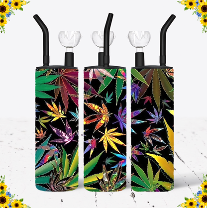 WATER BONG, 20 Oz Sublimation Printed, Stainless Steel, Easy to Clean, Any Design/Image, Customizable, Personalized, Friends, Christmas Gift, Holiday, Birthday, 420 Friendly.