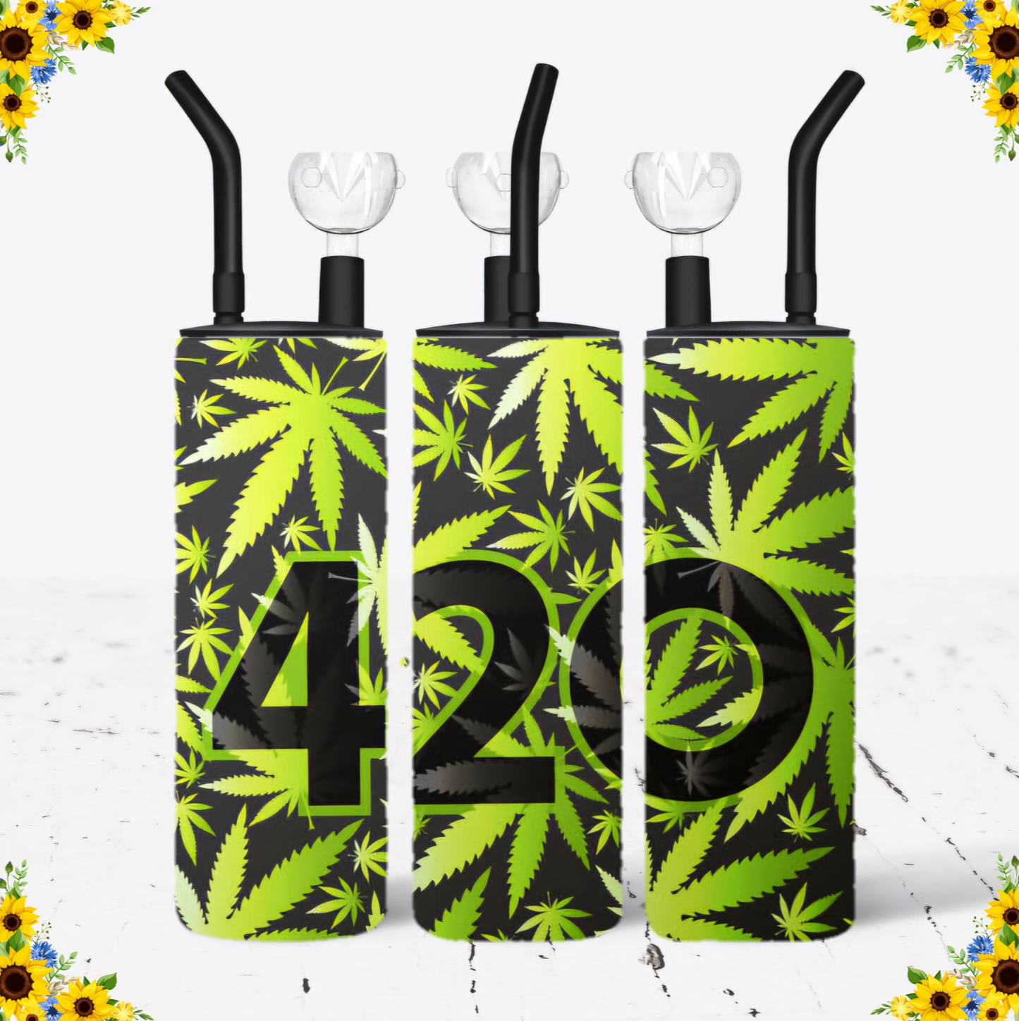 WATER BONG, 20 Oz Sublimation Printed, Stainless Steel, Easy to Clean, Any Design/Image, Customizable, Personalized, Friends, Christmas Gift, Holiday, Birthday, 420 Friendly.