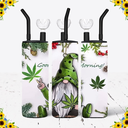 WATER BONG, 20 Oz Sublimation Printed, Stainless Steel, Easy to Clean, Any Design/Image, Customizable, Personalized, Friends, Christmas Gift, Holiday, Birthday, 420 Friendly.