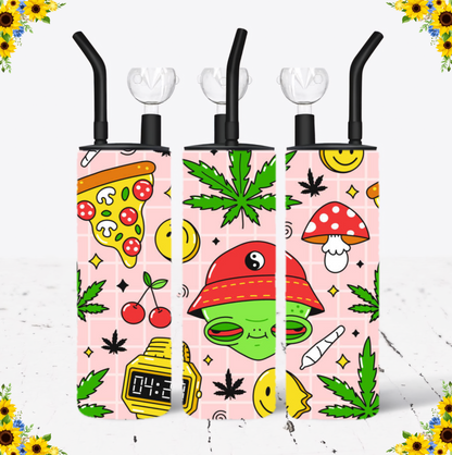 WATER BONG, 20 Oz Sublimation Printed, Stainless Steel, Easy to Clean, Any Design/Image, Customizable, Personalized, Friends, Christmas Gift, Holiday, Birthday, 420 Friendly.