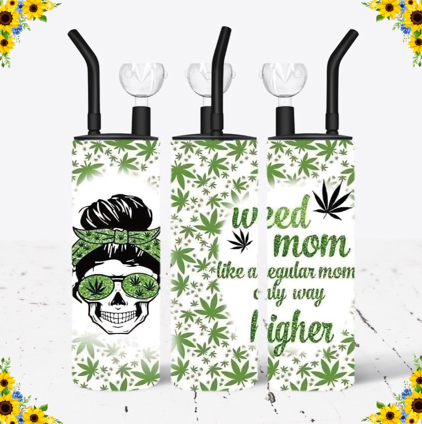 WATER BONG, 20 Oz Sublimation Printed, Stainless Steel, Easy to Clean, Any Design/Image, Customizable, Personalized, Friends, Christmas Gift, Holiday, Birthday, 420 Friendly.