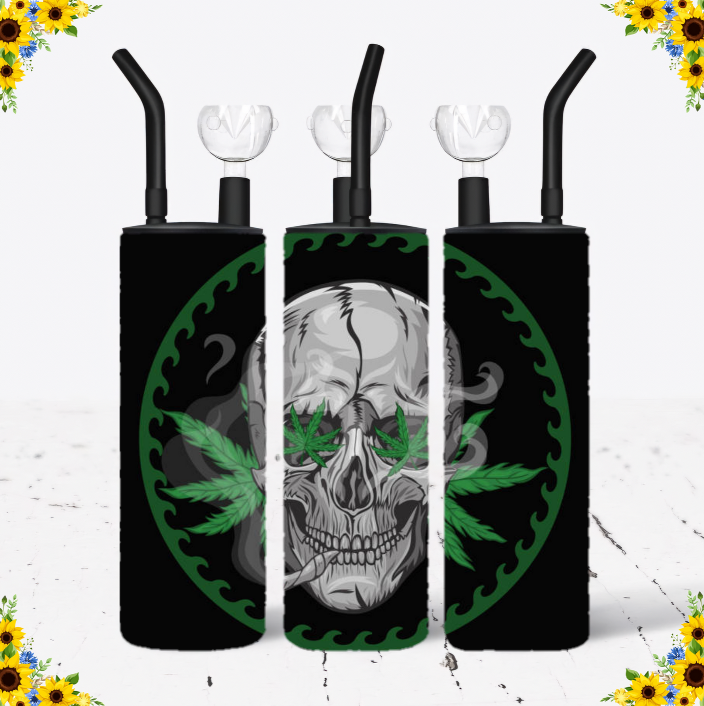 WATER BONG, 20 Oz Sublimation Printed, Stainless Steel, Easy to Clean, Any Design/Image, Customizable, Personalized, Friends, Christmas Gift, Holiday, Birthday, 420 Friendly.