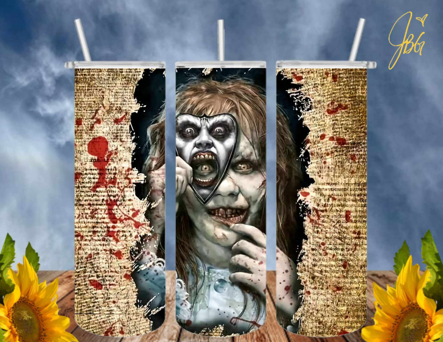 HORROR/THRILLER Serial Killers 20 Oz Tumbler with 2 Straws, 1 Lid and Straw Cleaner. FREE SHIPPING. Stainless Steel. Sublimation Tumbler Cup.