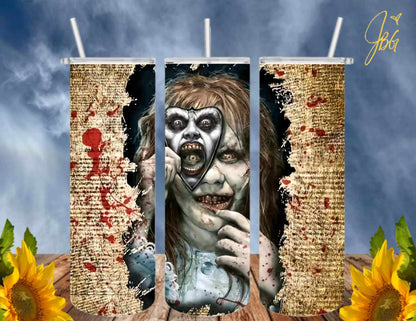 HORROR/THRILLER Serial Killers 20 Oz Tumbler with 2 Straws, 1 Lid and Straw Cleaner. FREE SHIPPING. Stainless Steel. Sublimation Tumbler Cup.
