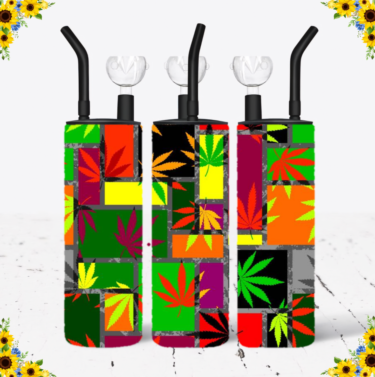 WATER BONG, 20 Oz Sublimation Printed, Stainless Steel, Easy to Clean, Any Design/Image, Customizable, Personalized, Friends, Christmas Gift, Holiday, Birthday, 420 Friendly.