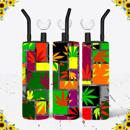 WATER BONG, 20 Oz Sublimation Printed, Stainless Steel, Easy to Clean, Any Design/Image, Customizable, Personalized, Friends, Christmas Gift, Holiday, Birthday, 420 Friendly.