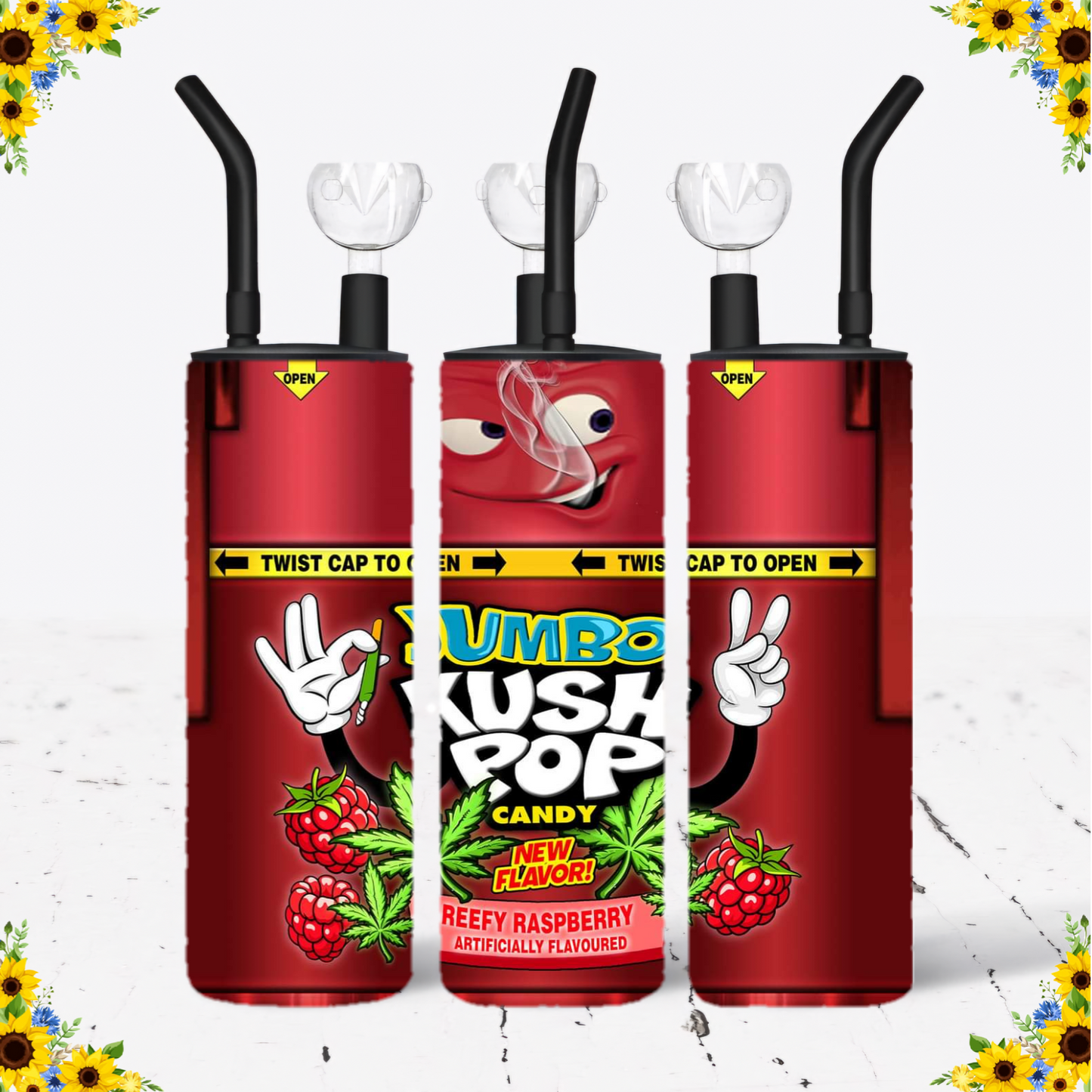 WATER BONG, 20 Oz Sublimation Printed, Stainless Steel, Easy to Clean, Any Design/Image, Customizable, Personalized, Friends, Christmas Gift, Holiday, Birthday, 420 Friendly.