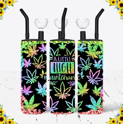 WATER BONG, 20 Oz Sublimation Printed, Stainless Steel, Easy to Clean, Any Design/Image, Customizable, Personalized, Friends, Christmas Gift, Holiday, Birthday, 420 Friendly.