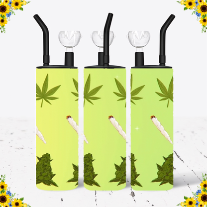 WATER BONG, 20 Oz Sublimation Printed, Stainless Steel, Easy to Clean, Any Design/Image, Customizable, Personalized, Friends, Christmas Gift, Holiday, Birthday, 420 Friendly.