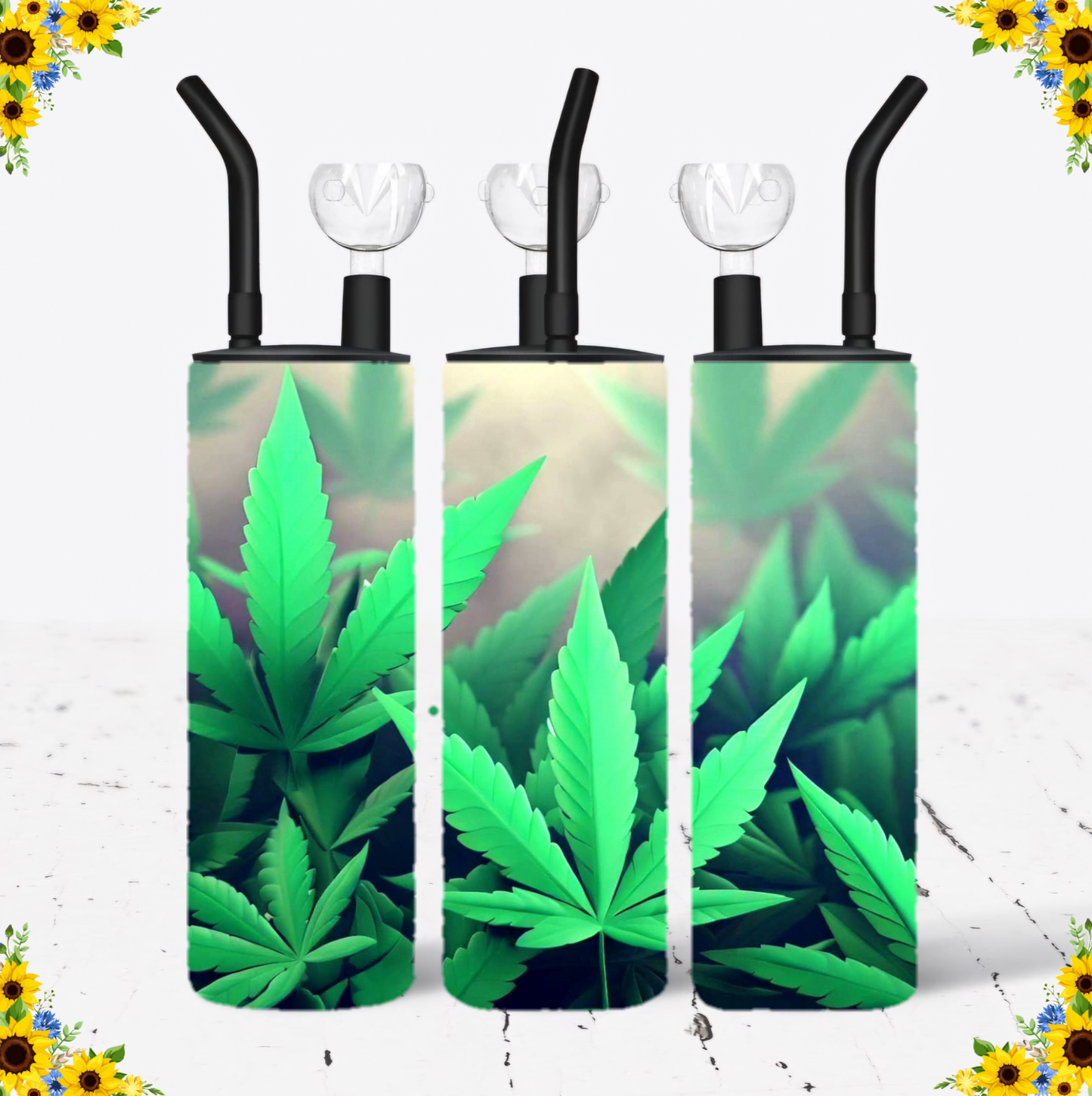 WATER BONG, 20 Oz Sublimation Printed, Stainless Steel, Easy to Clean, Any Design/Image, Customizable, Personalized, Friends, Christmas Gift, Holiday, Birthday, 420 Friendly.