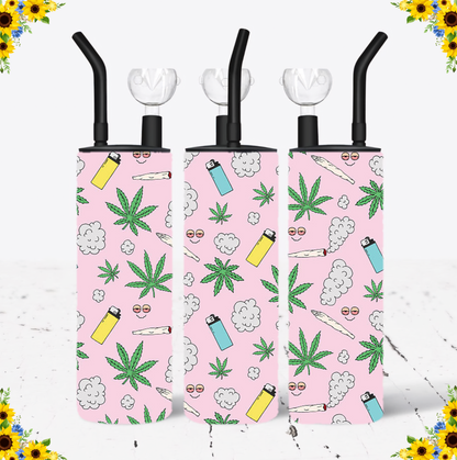 WATER BONG, 20 Oz Sublimation Printed, Stainless Steel, Easy to Clean, Any Design/Image, Customizable, Personalized, Friends, Christmas Gift, Holiday, Birthday, 420 Friendly.