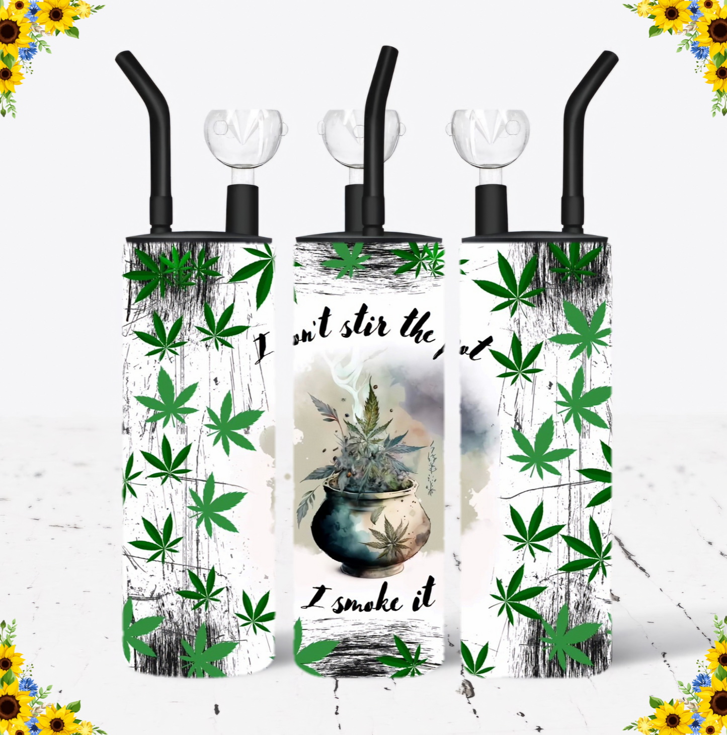 WATER BONG, 20 Oz Sublimation Printed, Stainless Steel, Easy to Clean, Any Design/Image, Customizable, Personalized, Friends, Christmas Gift, Holiday, Birthday, 420 Friendly.