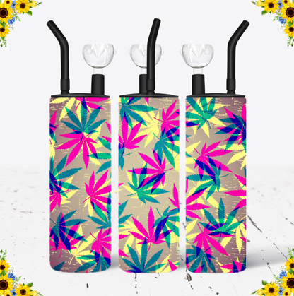 WATER BONG, 20 Oz Sublimation Printed, Stainless Steel, Easy to Clean, Any Design/Image, Customizable, Personalized, Friends, Christmas Gift, Holiday, Birthday, 420 Friendly.