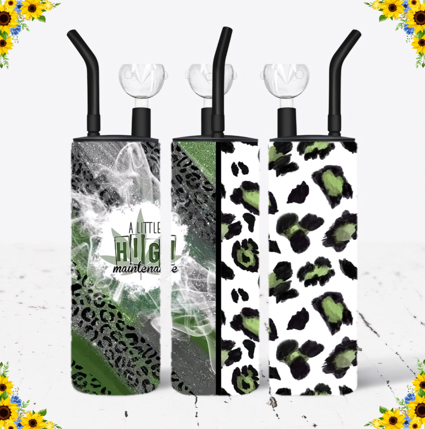 WATER BONG, 20 Oz Sublimation Printed, Stainless Steel, Easy to Clean, Any Design/Image, Customizable, Personalized, Friends, Christmas Gift, Holiday, Birthday, 420 Friendly.