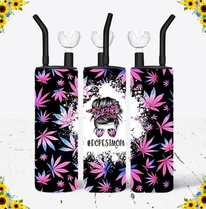WATER BONG, 20 Oz Sublimation Printed, Stainless Steel, Easy to Clean, Any Design/Image, Customizable, Personalized, Friends, Christmas Gift, Holiday, Birthday, 420 Friendly.
