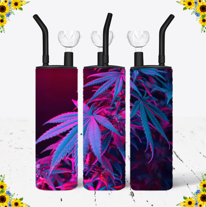 WATER BONG, 20 Oz Sublimation Printed, Stainless Steel, Easy to Clean, Any Design/Image, Customizable, Personalized, Friends, Christmas Gift, Holiday, Birthday, 420 Friendly.