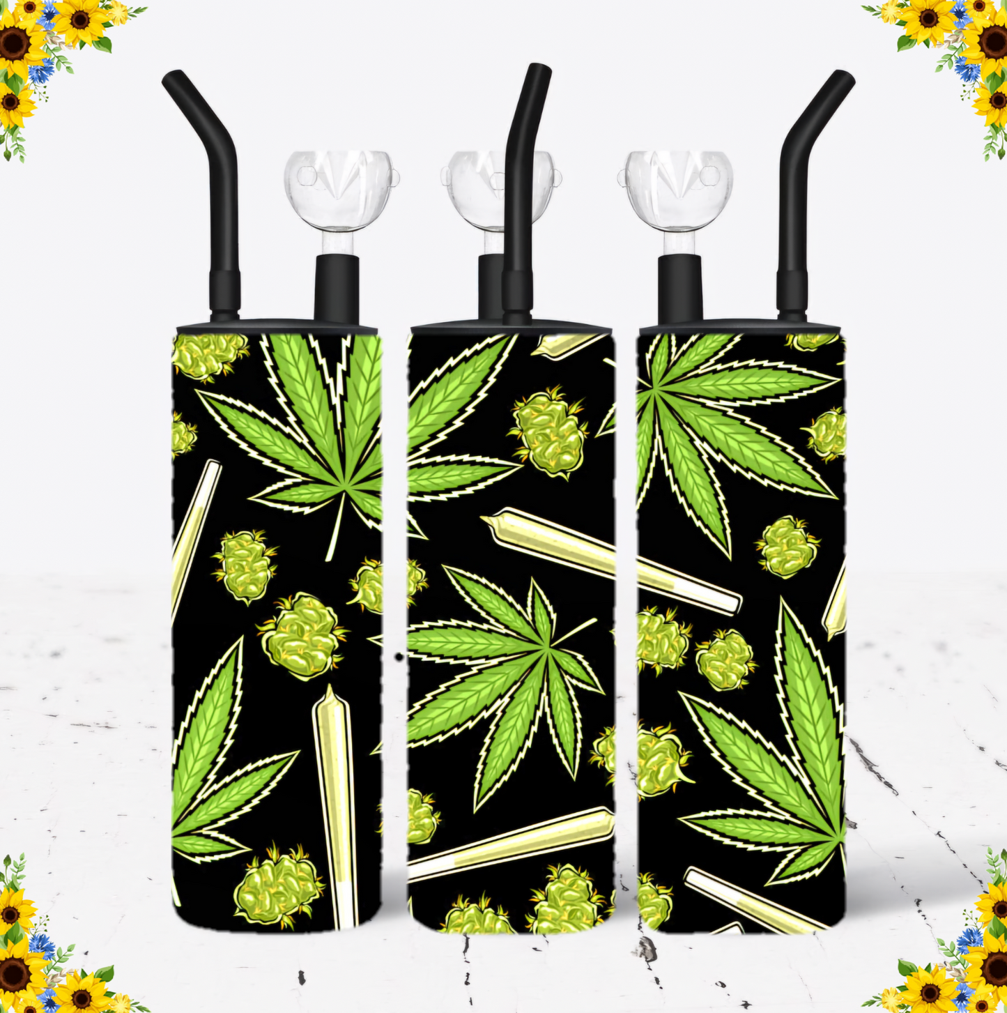 WATER BONG, 20 Oz Sublimation Printed, Stainless Steel, Easy to Clean, Any Design/Image, Customizable, Personalized, Friends, Christmas Gift, Holiday, Birthday, 420 Friendly.