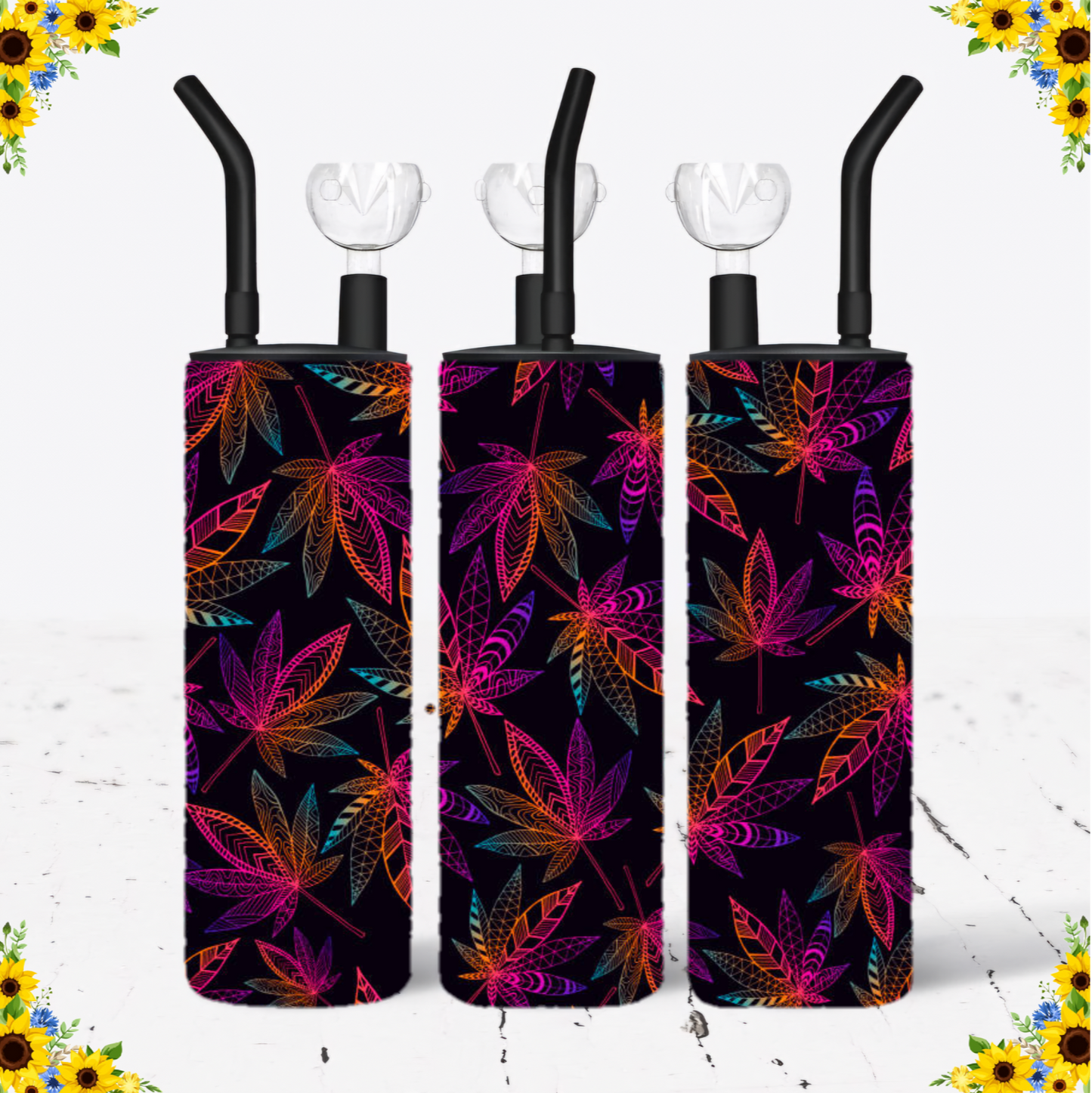 WATER BONG, 20 Oz Sublimation Printed, Stainless Steel, Easy to Clean, Any Design/Image, Customizable, Personalized, Friends, Christmas Gift, Holiday, Birthday, 420 Friendly.