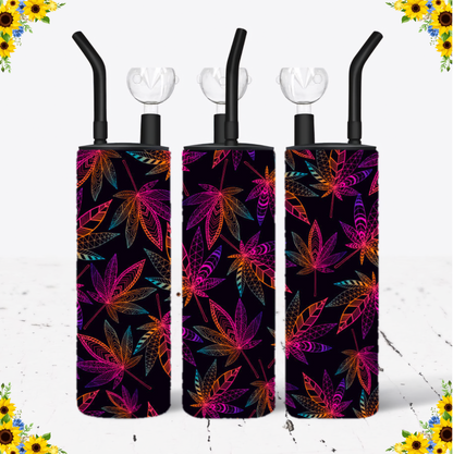 WATER BONG, 20 Oz Sublimation Printed, Stainless Steel, Easy to Clean, Any Design/Image, Customizable, Personalized, Friends, Christmas Gift, Holiday, Birthday, 420 Friendly.