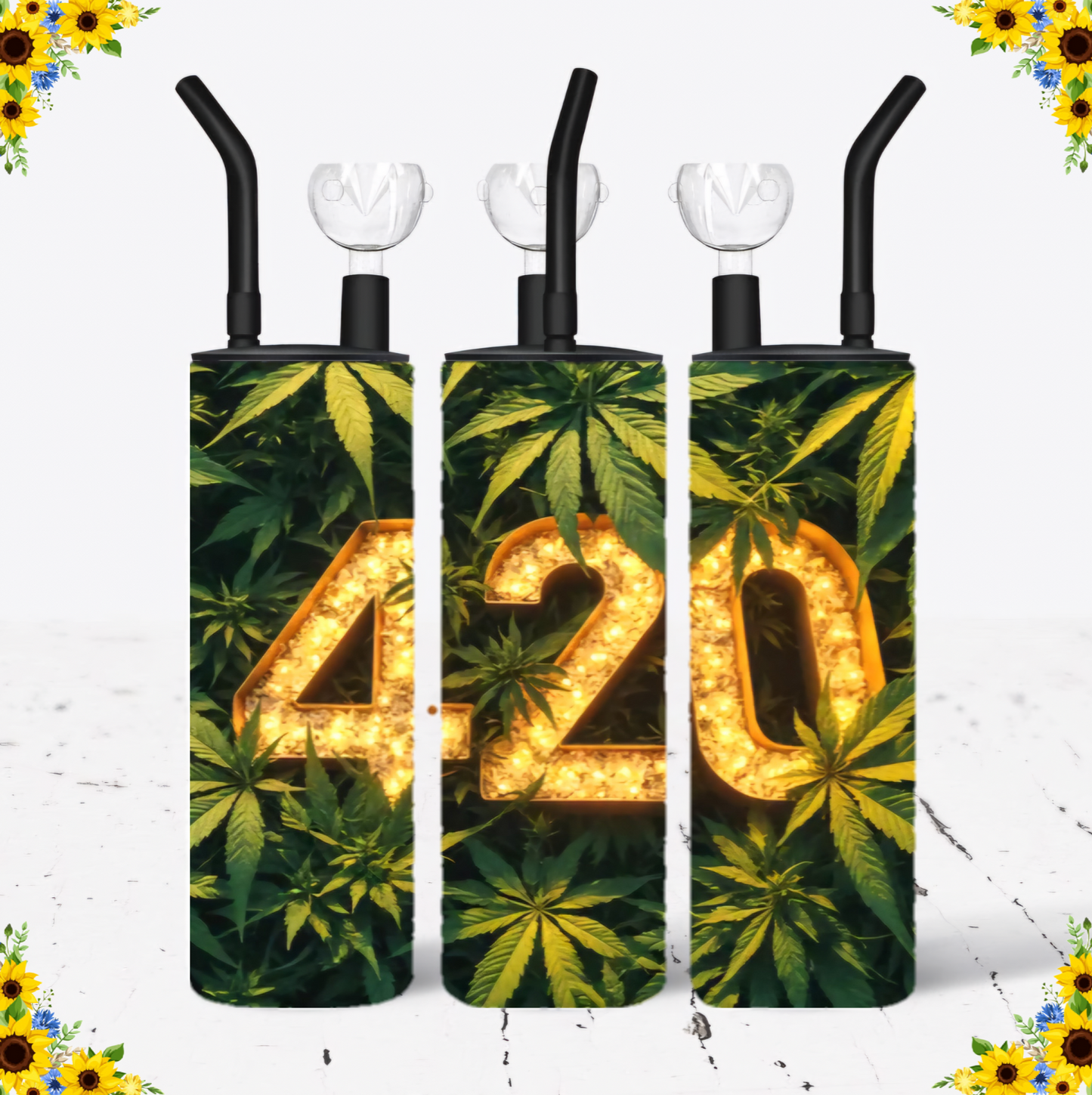 WATER BONG, 20 Oz Sublimation Printed, Stainless Steel, Easy to Clean, Any Design/Image, Customizable, Personalized, Friends, Christmas Gift, Holiday, Birthday, 420 Friendly.