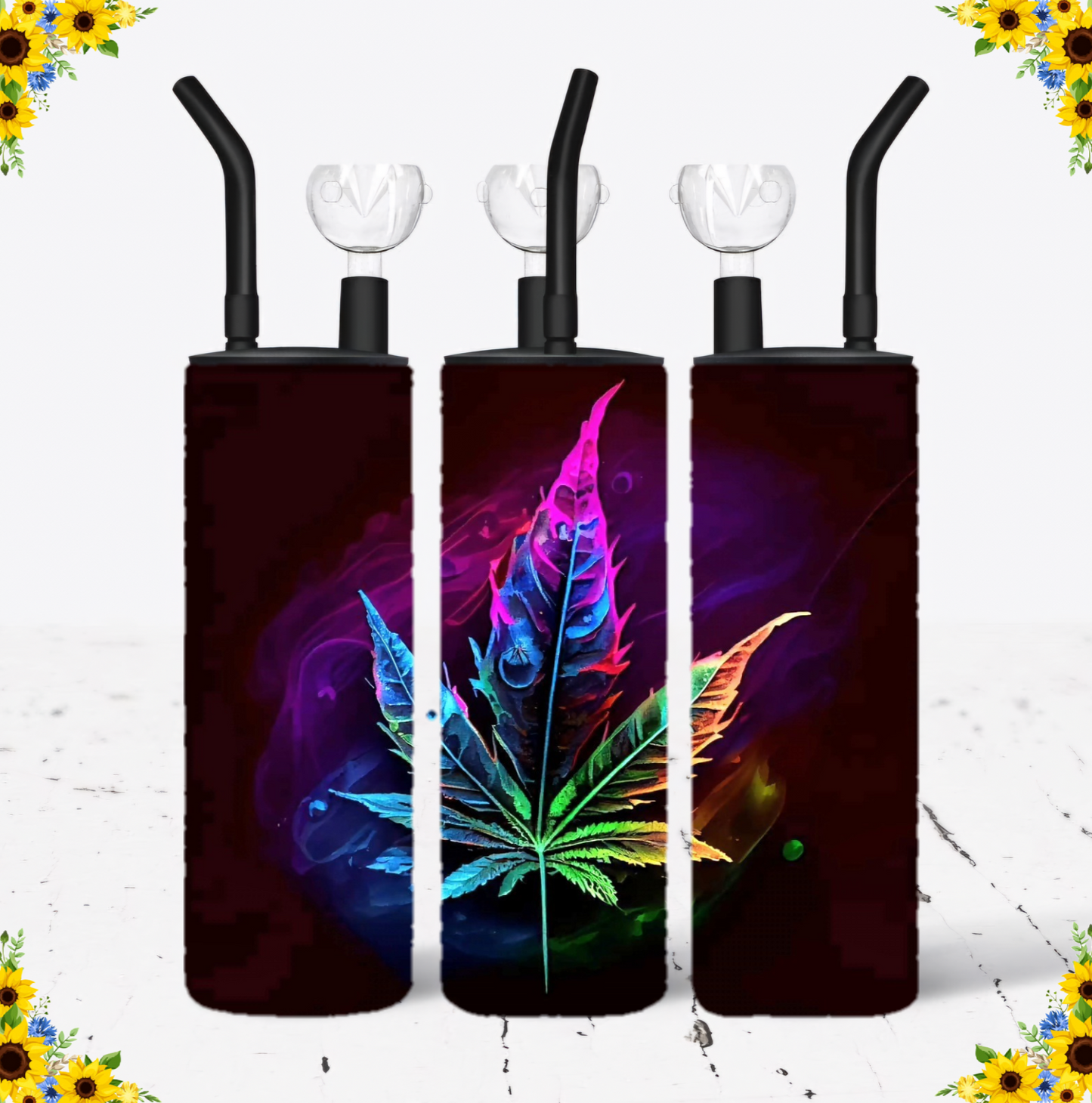 WATER BONG, 20 Oz Sublimation Printed, Stainless Steel, Easy to Clean, Any Design/Image, Customizable, Personalized, Friends, Christmas Gift, Holiday, Birthday, 420 Friendly.