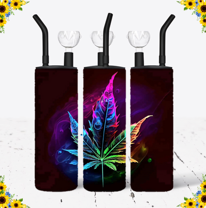 WATER BONG, 20 Oz Sublimation Printed, Stainless Steel, Easy to Clean, Any Design/Image, Customizable, Personalized, Friends, Christmas Gift, Holiday, Birthday, 420 Friendly.