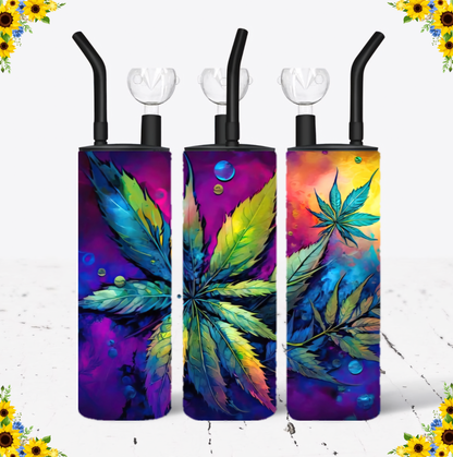 WATER BONG, 20 Oz Sublimation Printed, Stainless Steel, Easy to Clean, Any Design/Image, Customizable, Personalized, Friends, Christmas Gift, Holiday, Birthday, 420 Friendly.