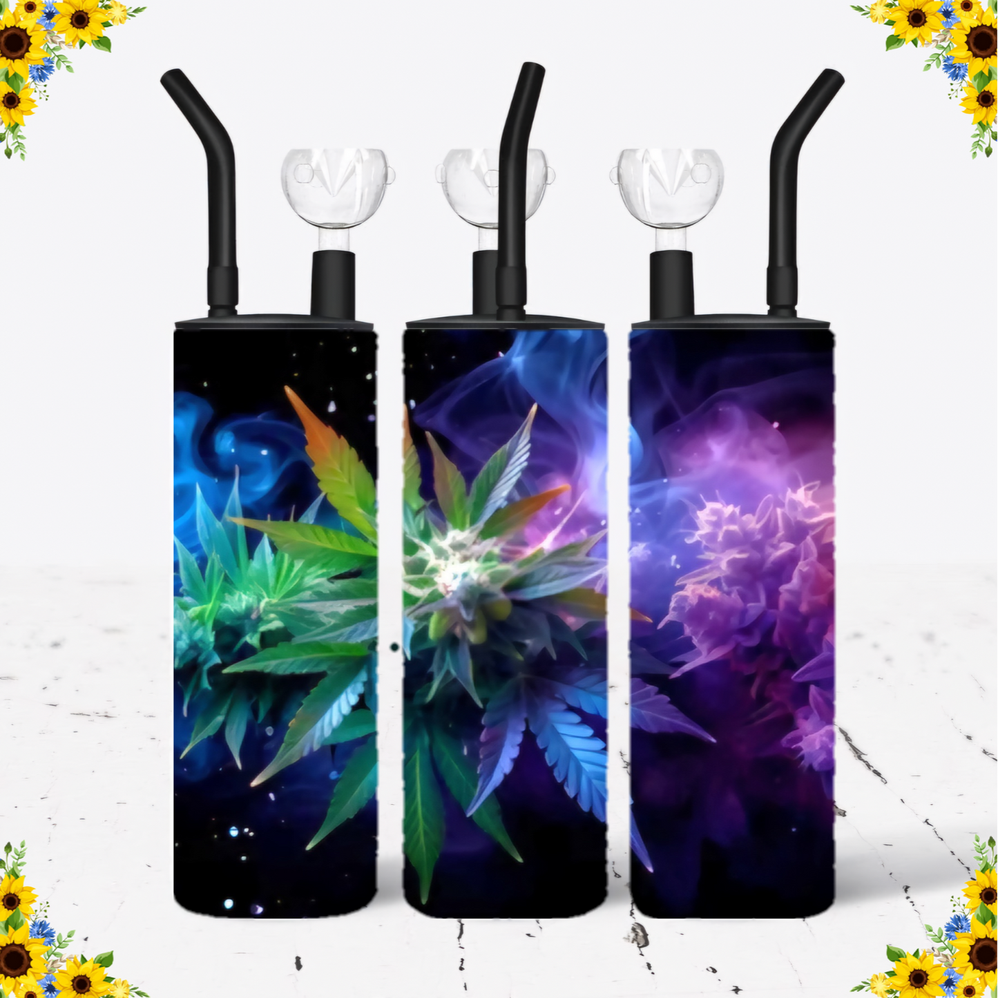 WATER BONG, 20 Oz Sublimation Printed, Stainless Steel, Easy to Clean, Any Design/Image, Customizable, Personalized, Friends, Christmas Gift, Holiday, Birthday, 420 Friendly.