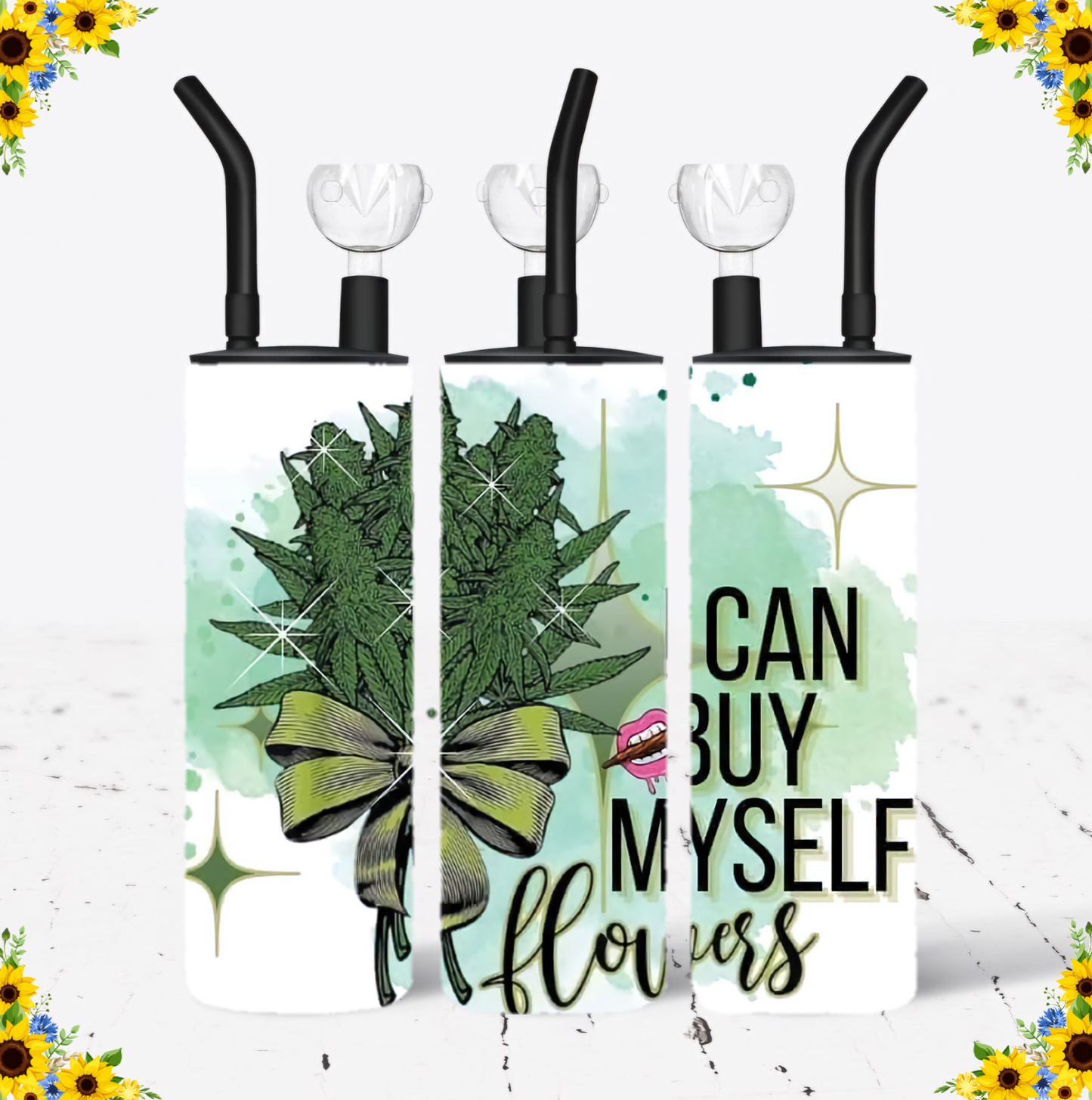 WATER BONG, 20 Oz Sublimation Printed, Stainless Steel, Easy to Clean, Any Design/Image, Customizable, Personalized, Friends, Christmas Gift, Holiday, Birthday, 420 Friendly.