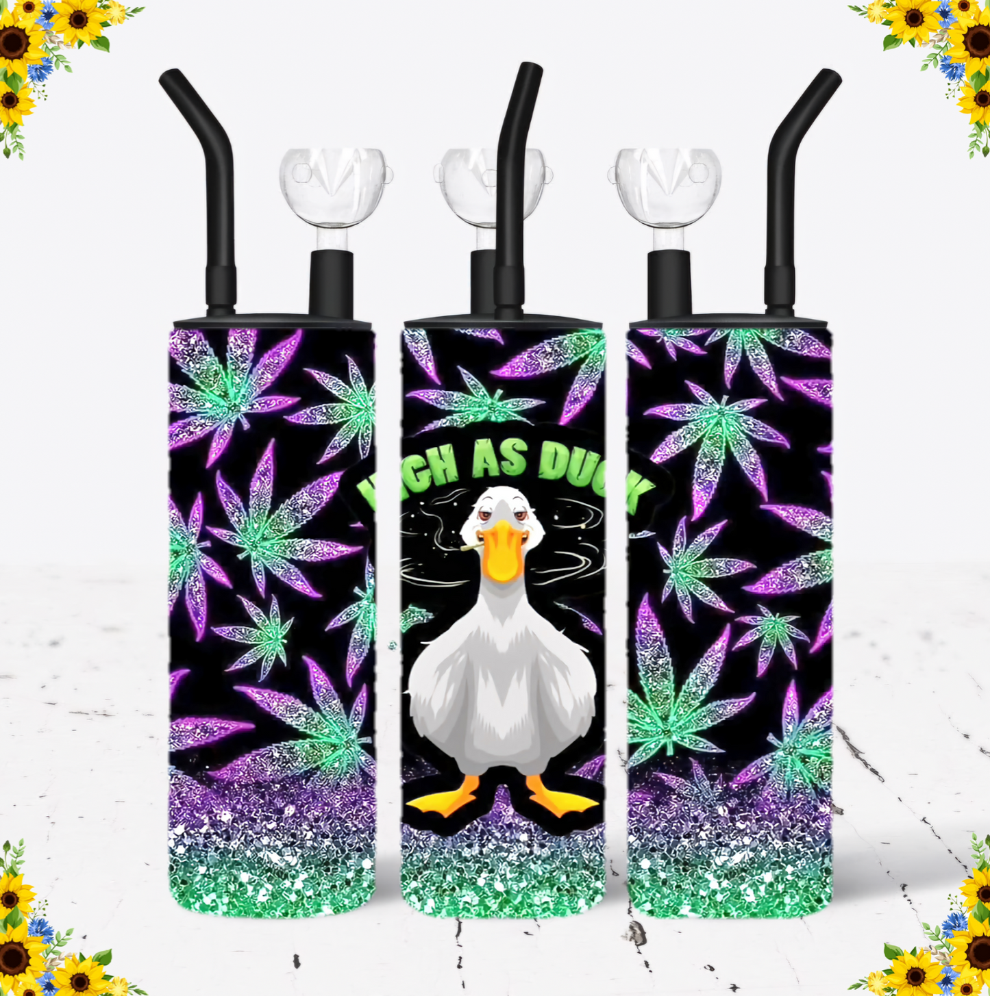 WATER BONG, 20 Oz Sublimation Printed, Stainless Steel, Easy to Clean, Any Design/Image, Customizable, Personalized, Friends, Christmas Gift, Holiday, Birthday, 420 Friendly.