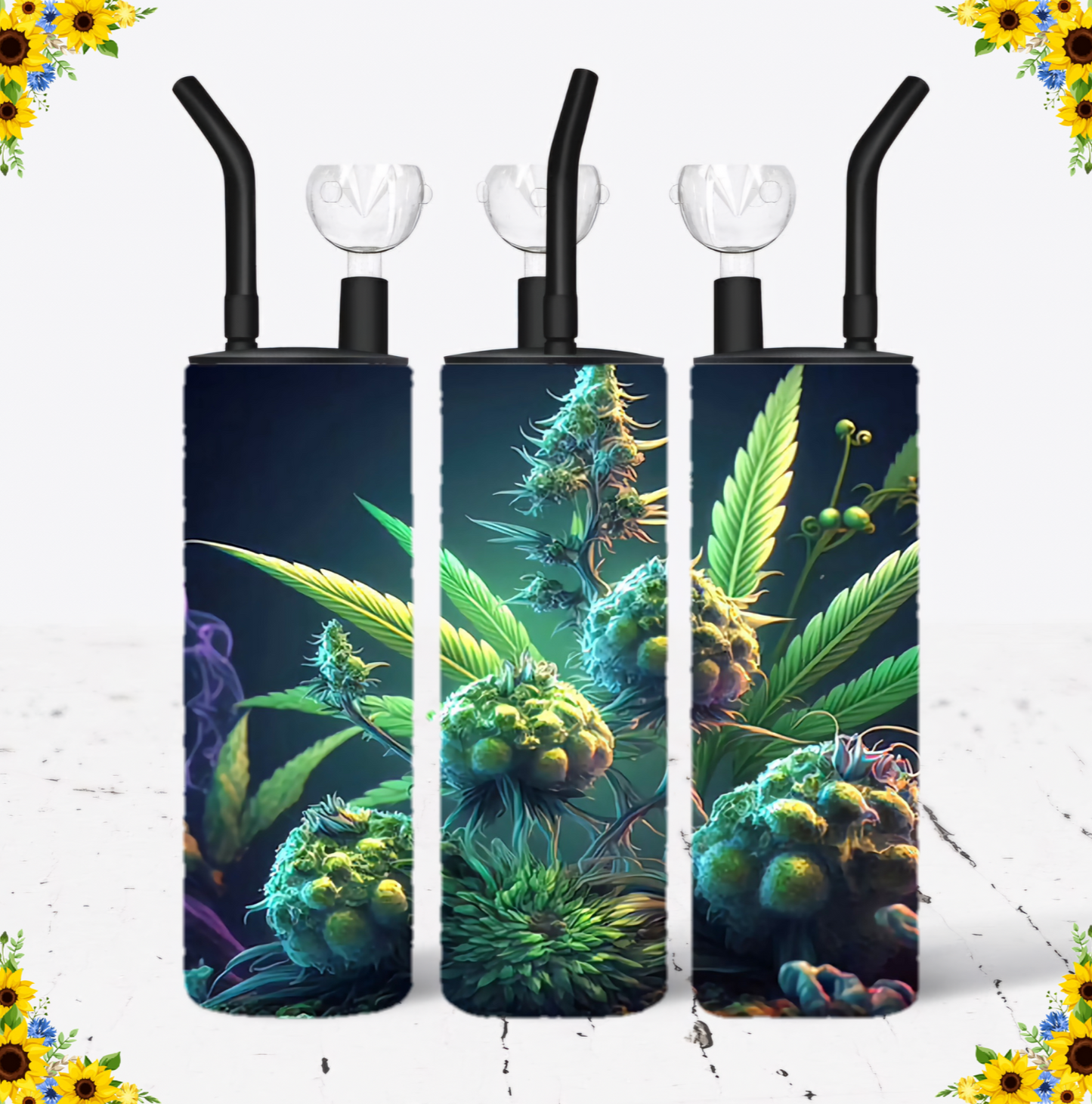 WATER BONG, 20 Oz Sublimation Printed, Stainless Steel, Easy to Clean, Any Design/Image, Customizable, Personalized, Friends, Christmas Gift, Holiday, Birthday, 420 Friendly.