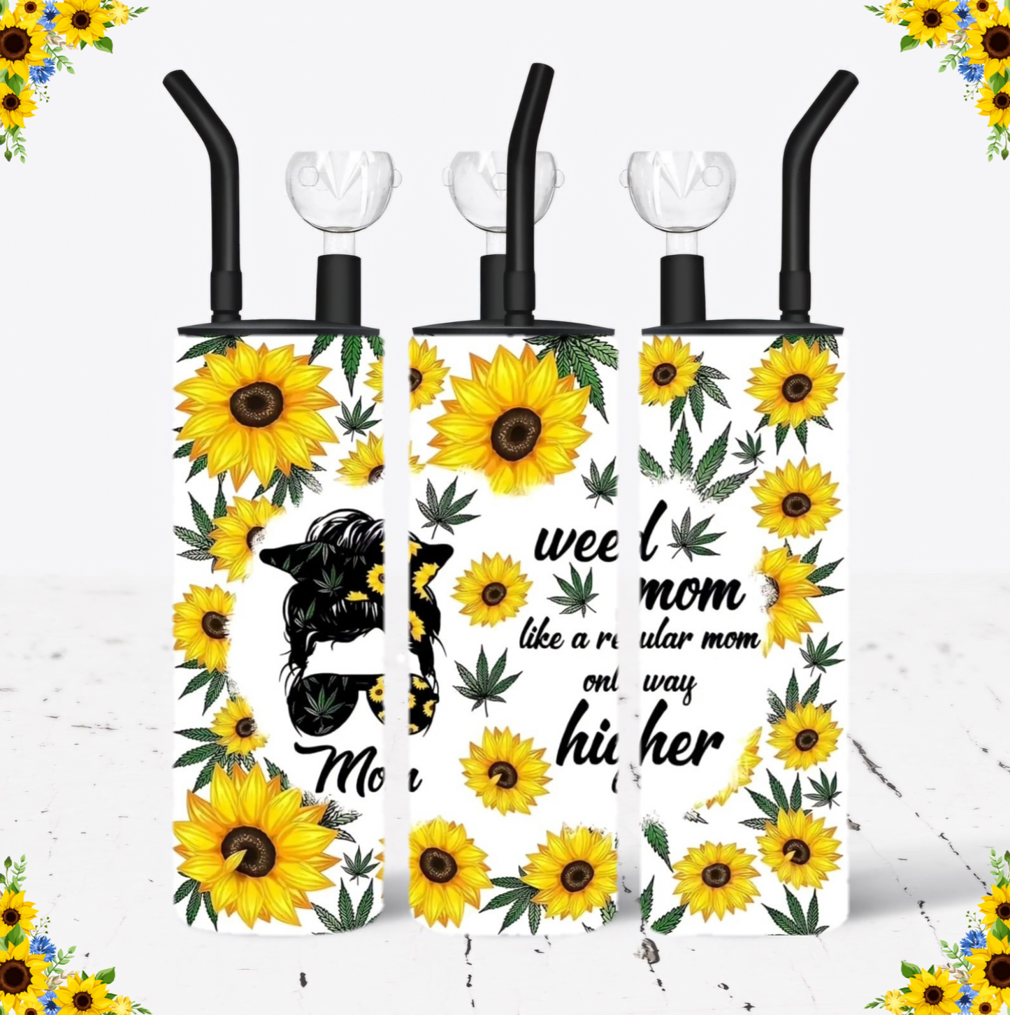 WATER BONG, 20 Oz Sublimation Printed, Stainless Steel, Easy to Clean, Any Design/Image, Customizable, Personalized, Friends, Christmas Gift, Holiday, Birthday, 420 Friendly.