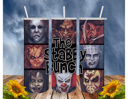 HORROR/THRILLER Serial Killers 20 Oz Tumbler with 2 Straws, 1 Lid and Straw Cleaner. FREE SHIPPING. Stainless Steel. Sublimation Tumbler Cup.