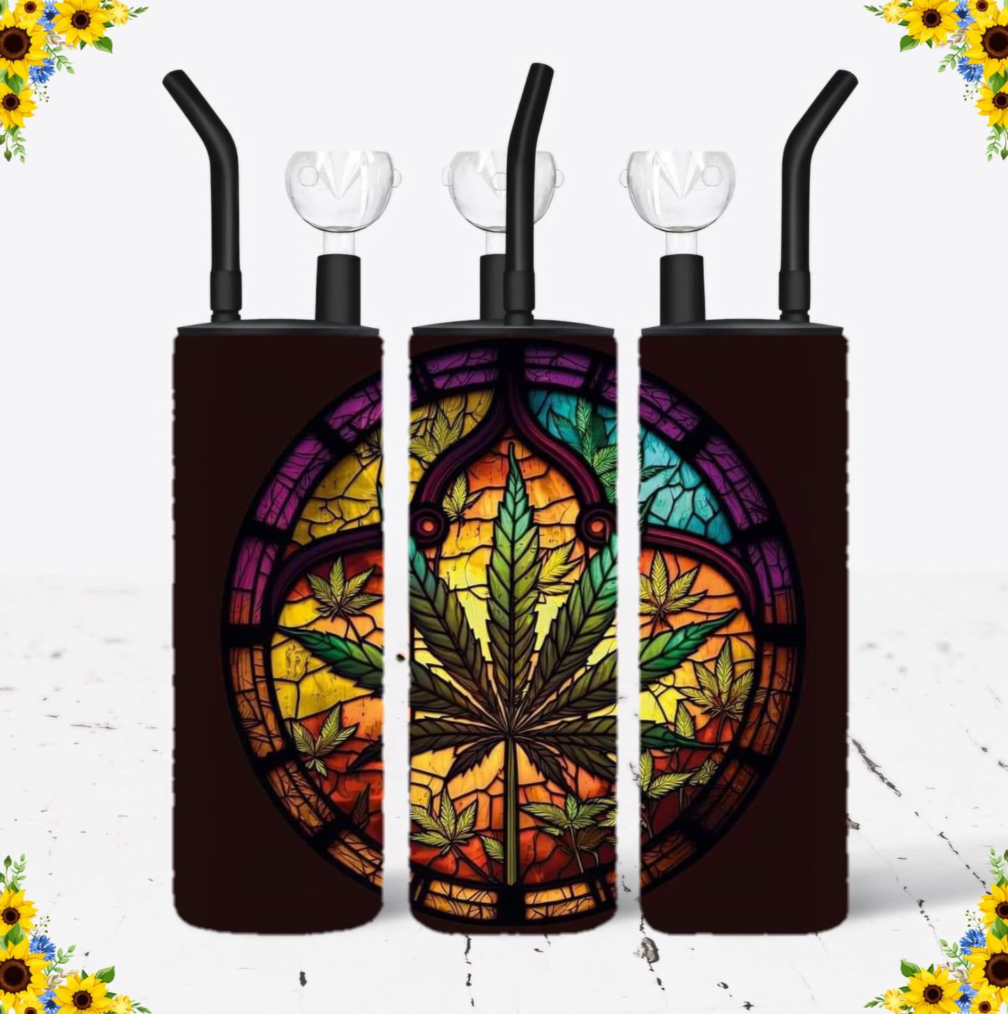 WATER BONG, 20 Oz Sublimation Printed, Stainless Steel, Easy to Clean, Any Design/Image, Customizable, Personalized, Friends, Christmas Gift, Holiday, Birthday, 420 Friendly.