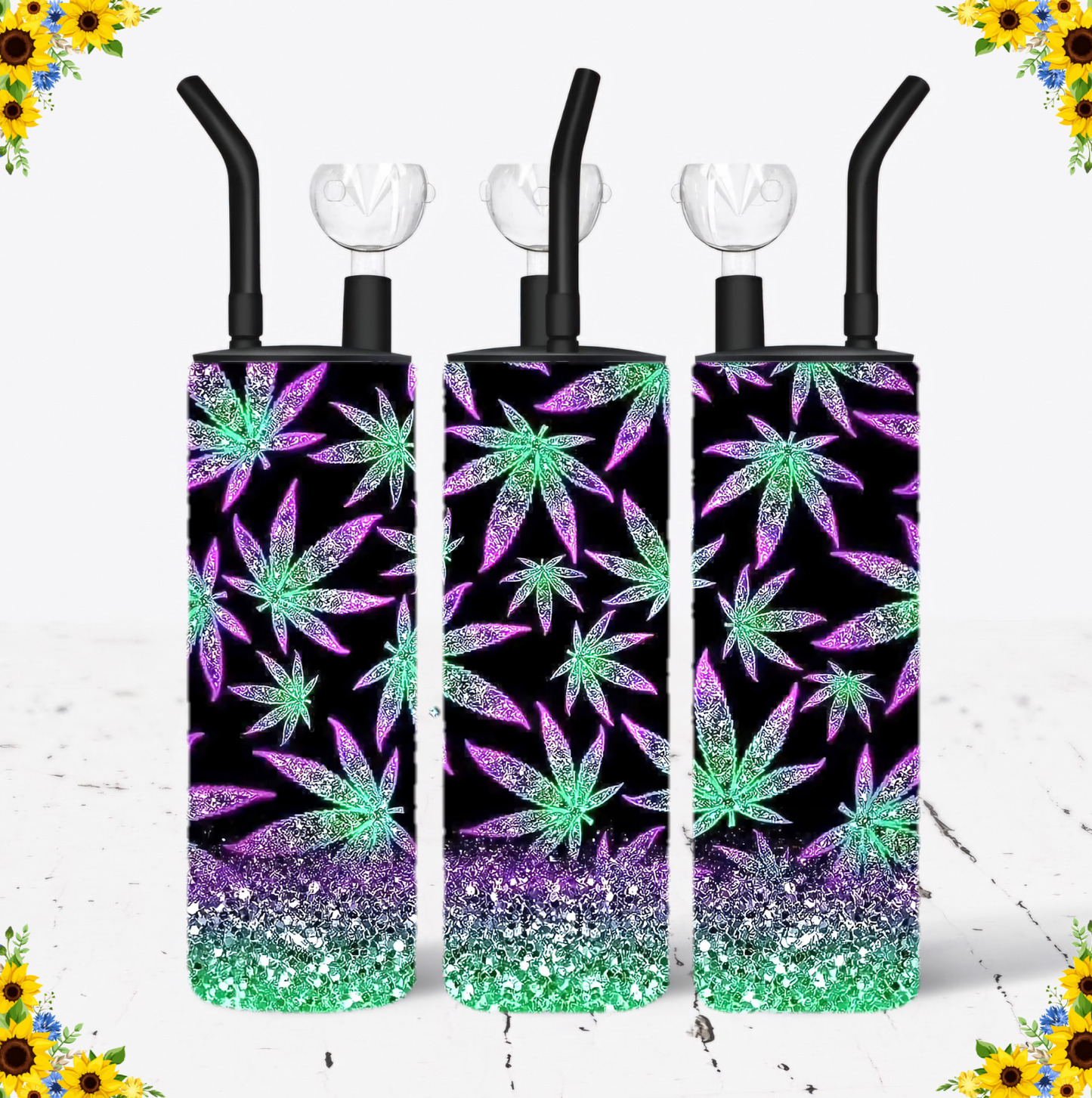 WATER BONG, 20 Oz Sublimation Printed, Stainless Steel, Easy to Clean, Any Design/Image, Customizable, Personalized, Friends, Christmas Gift, Holiday, Birthday, 420 Friendly.