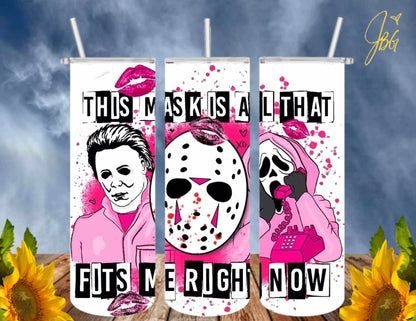HORROR/THRILLER Serial Killers 20 Oz Tumbler with 2 Straws, 1 Lid and Straw Cleaner. FREE SHIPPING. Stainless Steel. Sublimation Tumbler Cup.